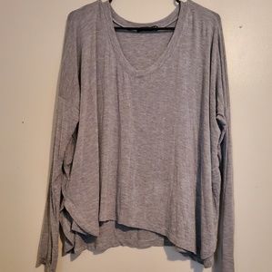Brandy Melville one size grey flowy tee.